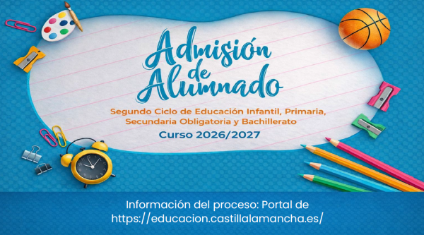 PROCESO ADMISIÓN ALUMNADO CURSO 2026/2027